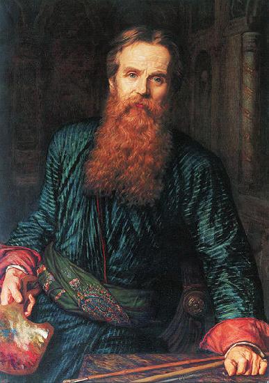 William Holman Hunt Selfportrait oil painting image